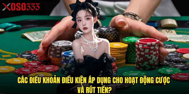 Các điều khoản điều kiện áp dụng cho hoạt động cược và rút tiền?